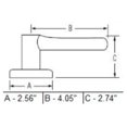 thumbnail image 2 of Safelock Grapevine Bed/Bath Lever, 2 of 2