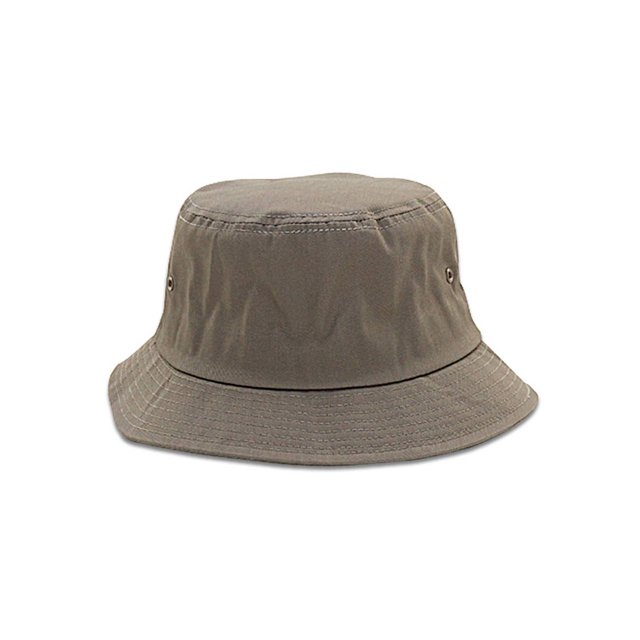 COTTON BLEND TWILL BUCKET HAT, Khaki X-Large