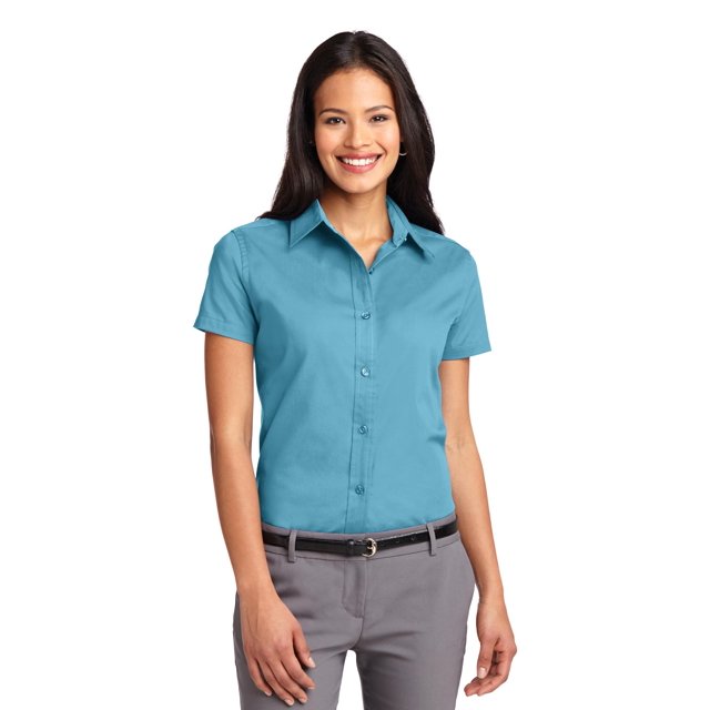 Port Authority Chemise à Manches Courtes pour Femmes Entretien Facile L508