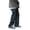 Black, variant on Ketyyh-chn99 Men'S Jeans Flare Jeans Casual Pants Men Casual Open Slim Fit Straight Solid Color Trousers Black,M