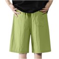 thumbnail image 3 of Diufon Men's Athletic Shorts Cotton Linen Drawstring Waisted Outdoor Sport Shorts Spring Summer Shorts with Pockets, 3 of 5