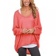 thumbnail image 1 of Hauts à Manches Longues Décontractés pour Femmes T-Shirt S-XXL, 1 of 2