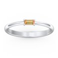 thumbnail image 2 of East-West Stackable Baguette Ring in 10K White Gold, 2 of 3