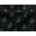 thumbnail image 4 of oneOone Viscose Jersey Fabric Leaves & Floral Block Print Fabric BTY 60 Inch Wide, 4 of 5