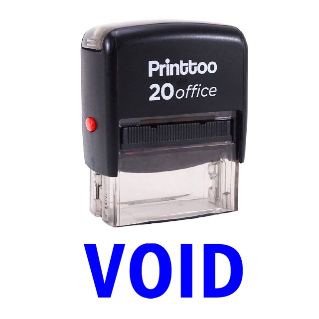 Printtoo Stamp VOID Self Inking Rubber Stamp Office Stationary-Blue
