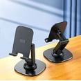 thumbnail image 4 of RRJ Foldable Phone Stand For Desk, 360 Degrees Rotation Height Retractable Portable Cell Phone Holder, Desktop Lazy Arm Mount, Adjustable Tablet Stand For Home Office Video Watching, Hands Free, 4 of 8