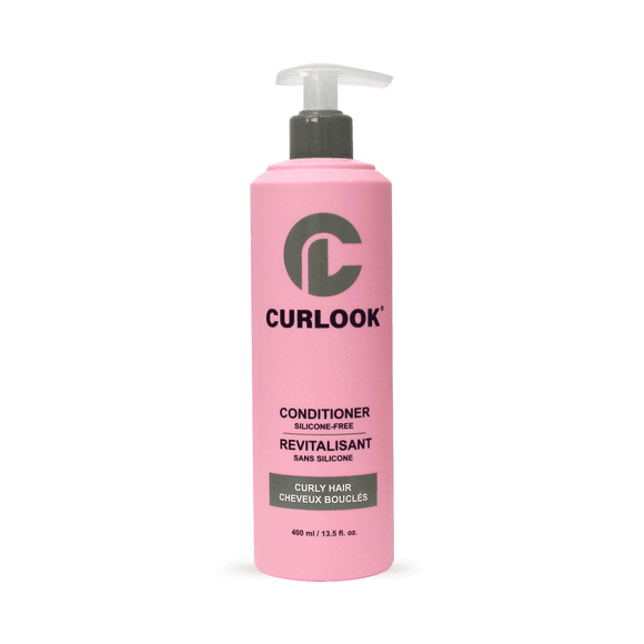 Curlook Curly Hair Conditioner | Silicone-Free - 400ml (13.5 oz) | With Niacinamide, Creatine, Triolein Oil, Avocado Oil, Shea Butter & Gloss & Volumizer Plant Extract | Made in Canada