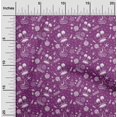 thumbnail image 2 of oneOone Polyester Spandex Dark Magenta Fabric Beach Sewing Material Print Fabric By The Yard 56 Inch Wide, 2 of 4