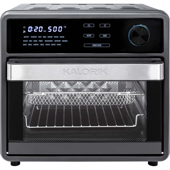 (Boîte Ouverte) Kalorik MAXX Tactile Four Friteuse à Air Chaud de 16 Pintes AFO47804BK