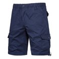 thumbnail image 1 of Styesk Mens Shorts Men's Stretch Cargo Shorts Casual Button Classic Summer Short With Multi Pockets, 1 of 7