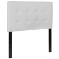 thumbnail image 1 of Lennox Tufted Upholstered Twin Size Headboard in White Vinyl, 1 of 9