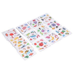 Flip Card Game, règles simples Carte mémoire Jeux de société de famille Cadeaux Jeux de carte correspondants pour les enfants pour jouer quotidiennement