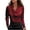 Red, variant on Women'S Long Sleeve Tops Womens Temperament Solid Color Long Sleeve Round Collar Top/Shirt