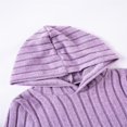 thumbnail image 4 of ZACPNCV Toddler Girl Fall Clothes Set Long Sleeve Ribbed Knit Tops Pants Set Solid Color 2-Piece Outfit for Kids Purple 4-5 Years, 4 of 7