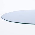 thumbnail image 3 of Plateau de Table Rond en Verre Trempé Clair 36, Bord Plat Poli Épais 34, 3 of 3