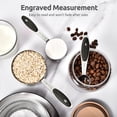 thumbnail image 4 of U-Taste 18/8 Stainless Steel Measuring Cups and Spoons Set: 10 Pieces Metal Stacking Kitchen Baking Cooking Food Measure Set 5 Cups 5 Spoons with Strengthened weld joints (Black), 4 of 10