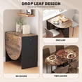 thumbnail image 4 of HOMCOM Table à Manger Pliable, Table Ovale à Abattants pour Cuisine, Salle à Manger, 4 of 10