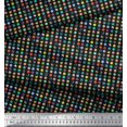 thumbnail image 3 of Soimoi Satin Silk Fabric Abstract Dots Shirting Print Fabric by Yard 42 Inch Wide, 3 of 3