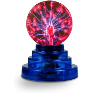 Tradeopia 3 Inch Purple Plasma Ball, Touch and Sound Sensitive, Novelty Lamp, Electric Plasma Ball, Magic Plasma Lamp, Lightning Plasma Ball, Plasma Ball for Decoration, Plasma Globe, Christmas Gift