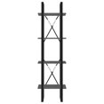 thumbnail image 3 of vidaXL 4-Tier Book Cabinet Grey 40x30x140 cm Engineered Wood, 3 of 5