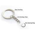 thumbnail image 3 of TopLLC Porte-clés 100 de Clé Porte-Clés Pendentif de Sac Boucle avec Chaîne à Maillons Porte-Clés en Acier Inoxydable, 3 of 4