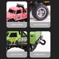 thumbnail image 2 of ABS 1/64 Mini Rc Monster Truck With Trailer 4G Remote Control USB Rechargeable Alloy Housing Mini Rc Truck And Trailer 1/64 Remote Control Monster Rc USB Rechargeable Body Lights Monster Car Mini Rc, 2 of 9