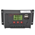 thumbnail image 2 of Contrôleur de Panneau Solaire, Contrôleur Solaire Double Protection de Courant Inverse Courant de Charge Évalué 40A Support 12V/24V Identification Automatique pour l'Extérieur, 2 of 8