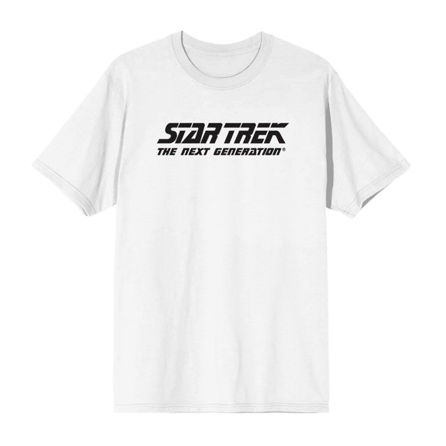 Star Trek The Next Generation Title White T-Shirt