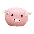 thumbnail image 2 of Animal Footstool Shoes Changing Kids Adults Pouffe Footstool Footrest Stool for Pink Pig, 2 of 9