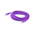 thumbnail image 1 of 100 ft. RJ-45 Male to RJ-45 Male Straight Cat6A UTP Copper PVC Patch Cable, Purple, 1 of 1
