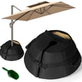 thumbnail image 1 of YOPTOP Base de Parapluie Sac de Poids 600D Sacs de Sable Robustes Résistants aux Intempéries Support de Parasol Base Noir Support de Parasol Extérieur avec Pelle pour Parasol Cour Extérieure, 1 of 10