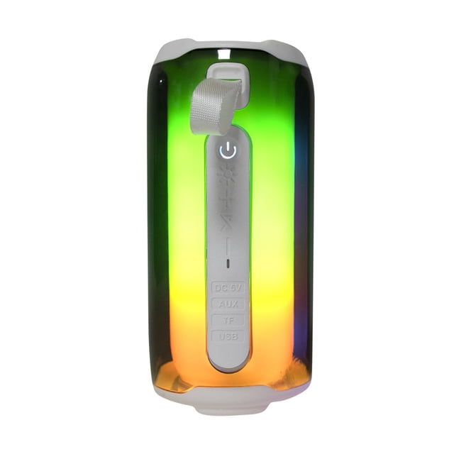 Edgergery No. 5 Wireless Bluetooth Speaker, Home Outdoor Voice Intelligent Dazzling Light, Portable Desktop Bluetooth Audio