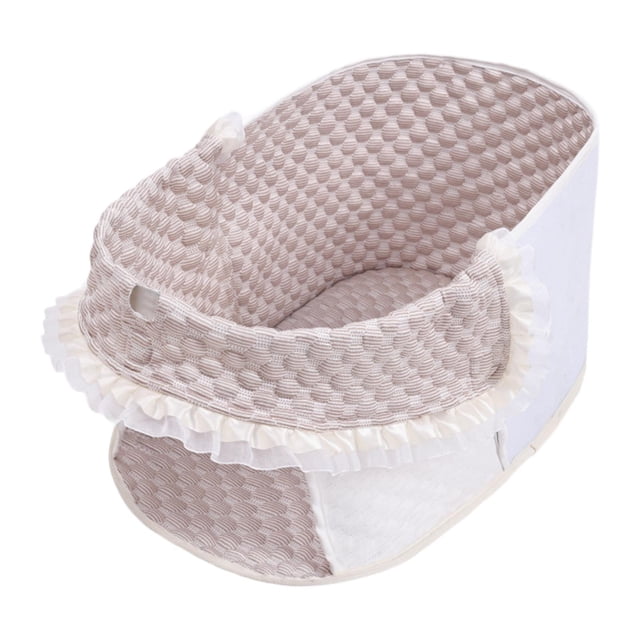 Bunblic Pet Stroller Mat Cooling Pad Washable Comfortable Protection Pet Stroller Cushion Easy Installation for Outdoor Walks Camping Beige