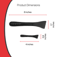 thumbnail image 2 of Plastic Scraper Tool, 2 Pack, Non-Scratch, 1.7 Inch Wide Blade, Long Ergonomic Handle, Heat Resistant (460F), Dishwasher Safe - Clean Ovens, Countertops, Hard Floors, Walls, and Windows, 2 of 9