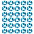 thumbnail image 1 of Unique Bargains Lot de 30 Rondelles à Encastrer M4 en Alliage d'Aluminium Anodisé pour Finition, Bleu Ciel, 1 of 4