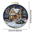 thumbnail image 3 of WMQPNNS New Trending Koofur Christmas C R O S S Stit Ch Embroidery Craft Kits ，Hand Christmas Diy Embroidery Patterns Stamped Kit Adults Kids Beginners Stamped Embroidery Kit, 3 of 4