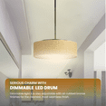 thumbnail image 4 of Maxim 10224GCOI Lampe de Plafond Suspendue LED Simple 16 Po, Bronze Huilé, 4 of 7