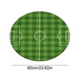 thumbnail image 4 of Sports Area Rug, Football Shaped Floor Mat (24x24 Inch) – Ultra-Soft Sports Theme Area Rug with Backing for Bedroom, Dorm, Hallway & Porch, 4 of 6