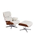 thumbnail image 1 of Plata Import Eames Chair White Lounge Ottoman, 1 of 3
