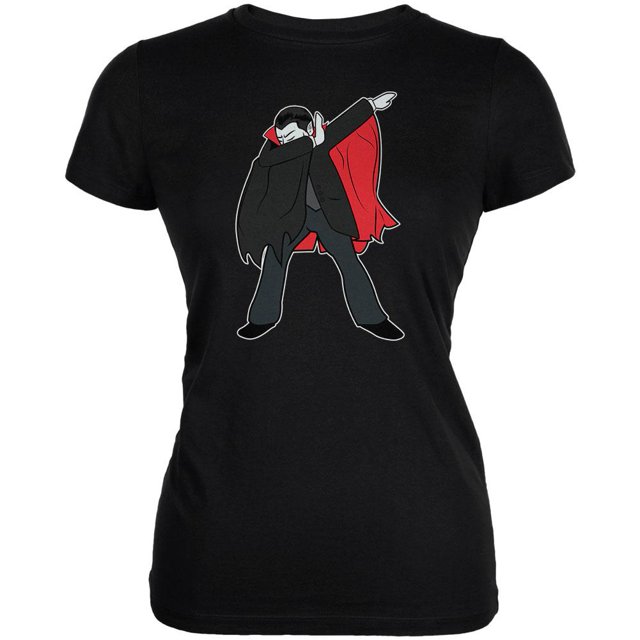 Halloween Dabbing Dracula Vampire Juniors Soft T Shirt
