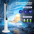 thumbnail image 2 of Costway Portable 48" Tower Fan 80 °Oscillating Bladeless Fan w/Remote & LED Control, 2 of 10