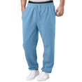 thumbnail image 1 of Men‘S Casual Solid Jogging Elastic Mid Waisted Sports Pants With Pockets Streetwear, 1 of 9