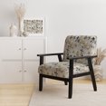 thumbnail image 2 of Designart « Pure White Floral Minimalism » Fauteuil d'Appoint Rembourré à Motif Floral Blanc - Fauteuil de Style Cottage pour Salon, 2 of 7