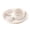 #-【White】| Sustainable Dinnerware, variant on Divided Dinner Plates - Portion Control Compartments, Recyclable Plastic, Microwave & Dishwasher Safe, Pink, JKODE
