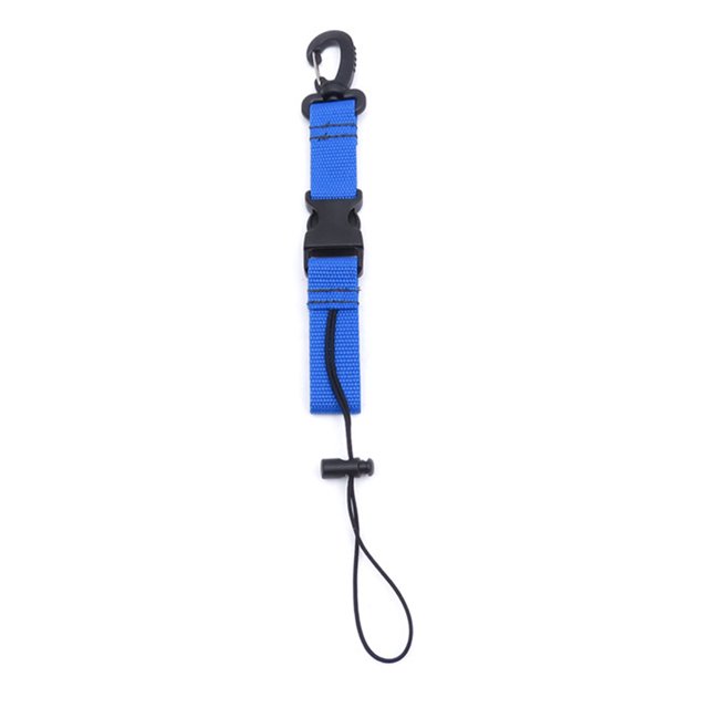 QualitChoice Quick Release Diving Lanyards Camera Torch Holder Strap Underwater Flashlight Snorkeling Belt Snorkeling Webbing Blue 1Set