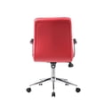 thumbnail image 3 of Boss Office Chair in Red with Chrome Arms, 3 of 5
