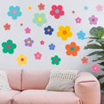 thumbnail image 1 of RKSTN peel and stick wallpaper Spring Flower Wall Decal Kindergarten Classroom Window Decoration PVC Self Adhesive Hummingbird Flower Wall Decal Wallpaper, 1 of 5