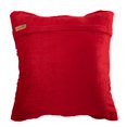 thumbnail image 3 of Housse de Coussin pour Sofa, Housses de Coussin 18x18 Pouces (45x45 cm) Rouge, Housse de Coussin Décorative Rouge de Designer, Housse de Coussins Décoratifs Carrée en Velours, Coussin Uni Texturé à Plis Pincés - Beauté Rouge, 3 of 3