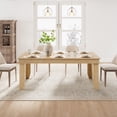 thumbnail image 3 of Farmhouse Dining Table for 6-8 People, 71" Large Wood Rustic Rectangular Dinner Table, Large Kitchen and Dining Room Furniture for Living Room, Restaurant, Apartment, 3 of 23