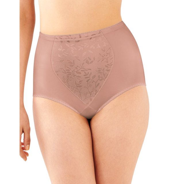 Bali Womens Tummy Panel Firm Control Brief, L